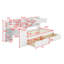 Lit de jour en L en bois avec armoires de rangement et tiroirs de rangement, lit multifonctionnel avec bureau d'étude-299498114-299498115