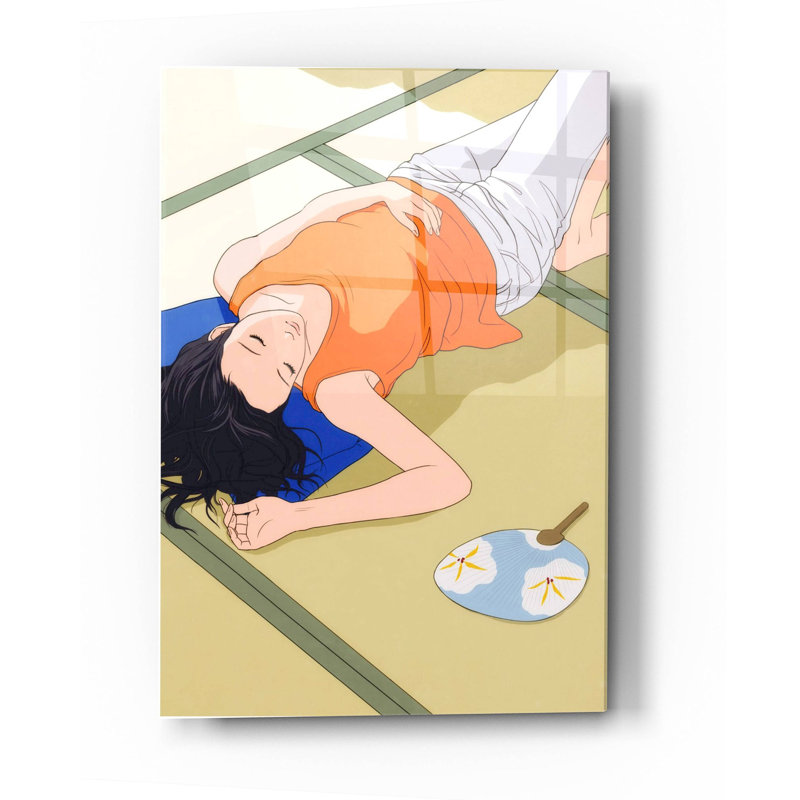 «Sleeping Woman» par Sai Tamiya, H 36 po x l 24 po x P 0,2 po