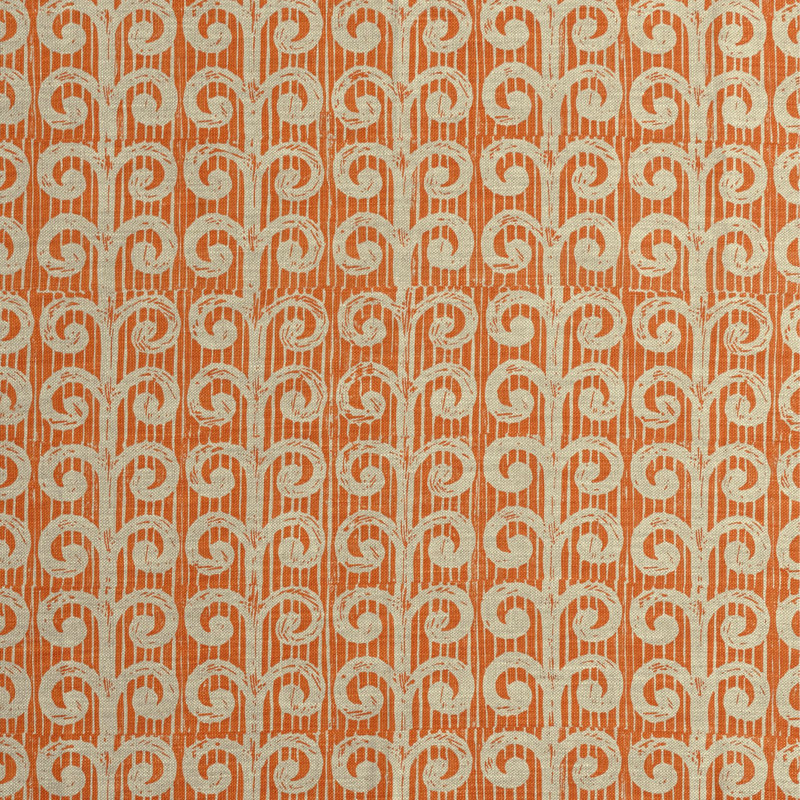 Fern Fabric, Tangerine
