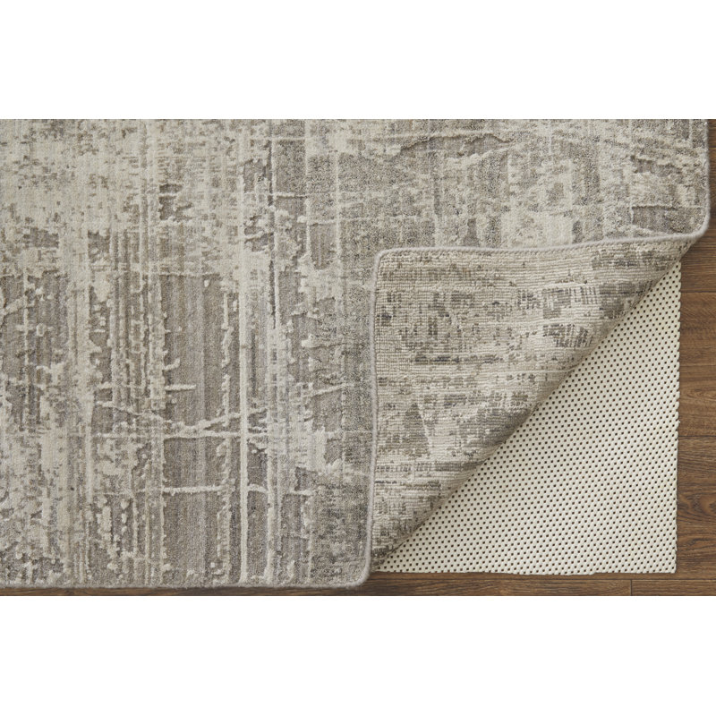 Eastfield Abstract Area Rug in Gray, Rectangle 3' x 5'