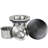48 Inch Galaxy Black Undermount Single Bowl Stainless Steel Kitchen Sink