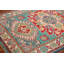 Tapis turquoise fait à la main Kazak 3 x 4