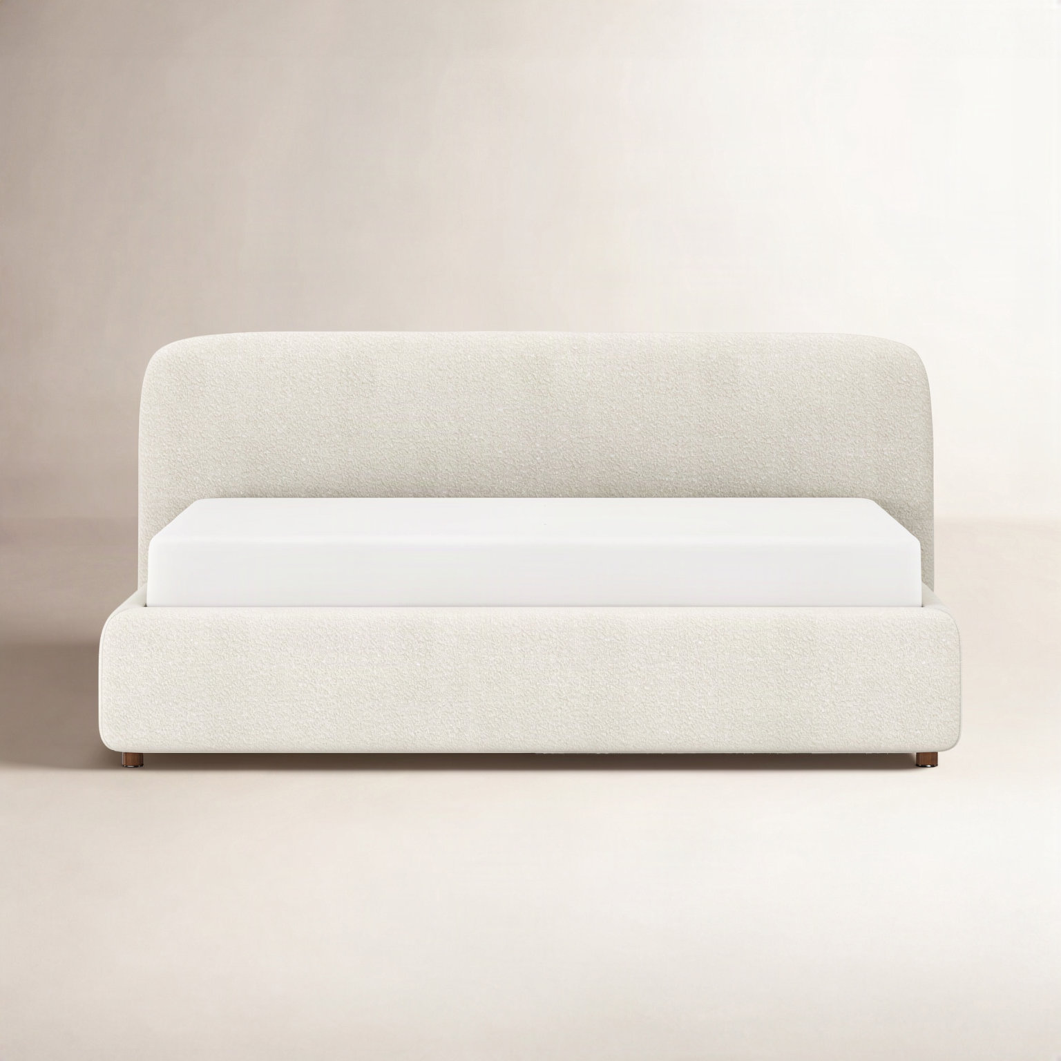 Rainey Upholstered Bed, King, Cream