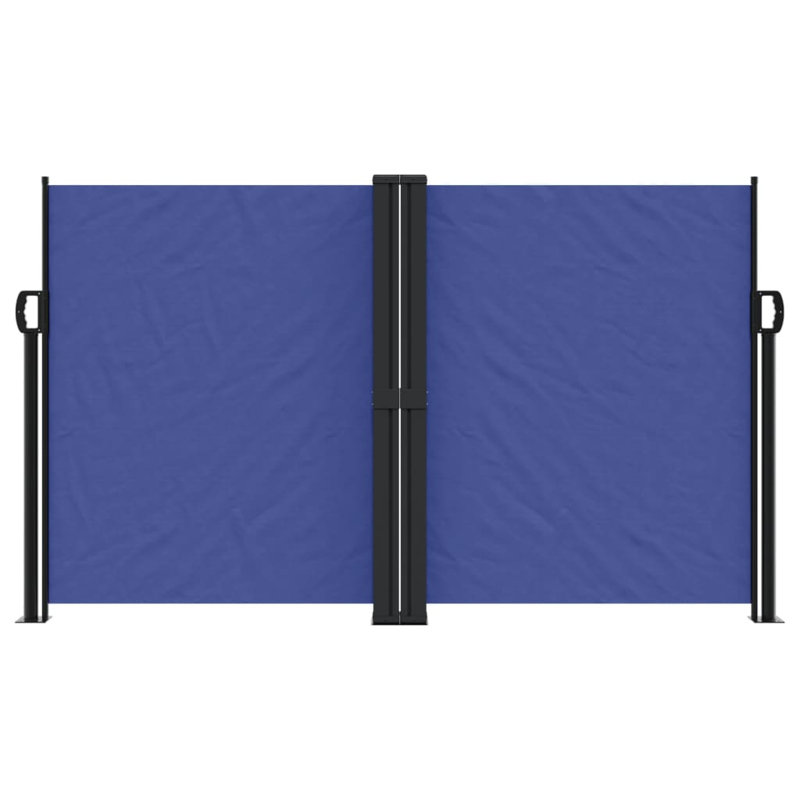 Symple Stuff Retractable Side Awning, Blue, 140cm H x 1200cm W