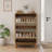 Ultra-Thin Flip-Down Shoe Cabinet with Adjustable Shelves