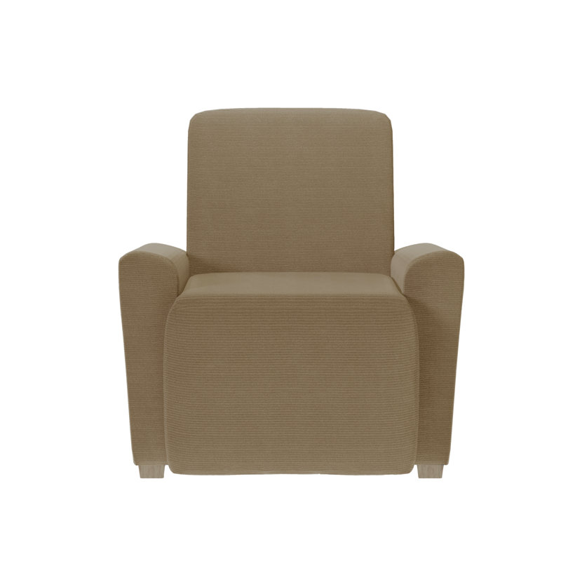Housse pour fauteuil inclinable à coussins carrés/rectangulaires, Mélange de polyester champignon