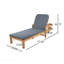 Chaise longue d'extérieur en acacia