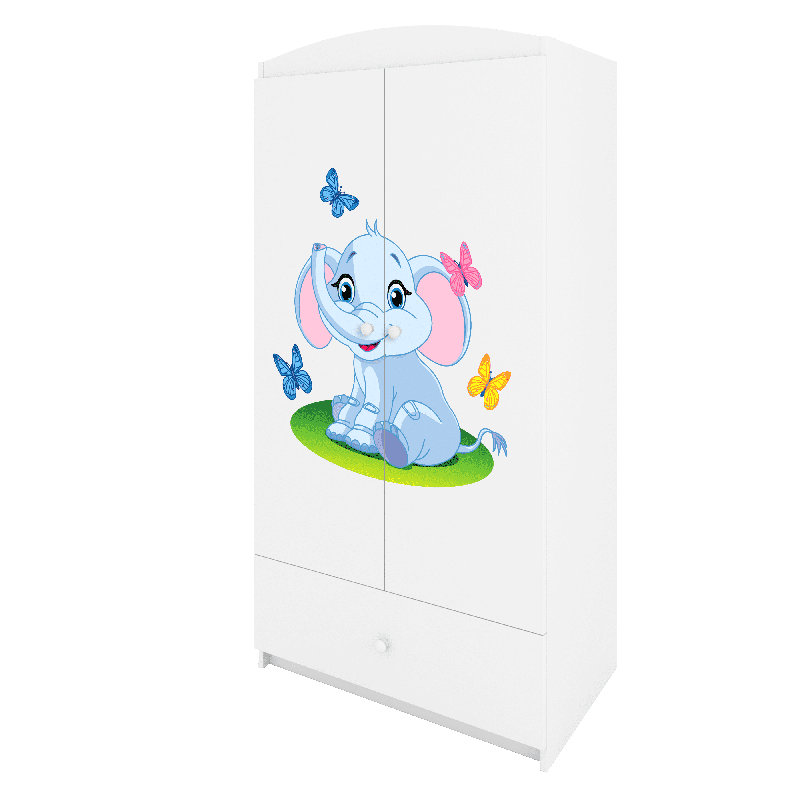Cicero 2 Door Wardrobe, White