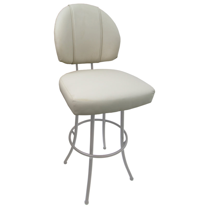 Ostrander Swivel Bar Stool, Basin Beige, Beige, Bar Stool (30" Seat Height)