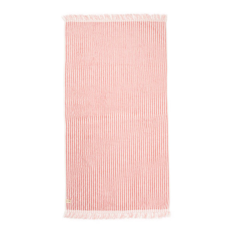 Beach Towel, Pink/White