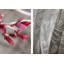 Red Flower With Curtain Print by Joyce Creiger