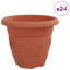  Round Flower Pot 24 Pcs, Plastic-220287926-220287924