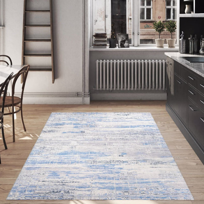 Luxurious Machine Washable Carpet, 100% Polyester, 7.5 x 10.8 Feet | Pile Height: 0.2 Inches, 1850 g/m² | Recycled Poly Cotton Underside, Easy Care, Perfect for Living Room & Bedroom, Soft & Durable Design