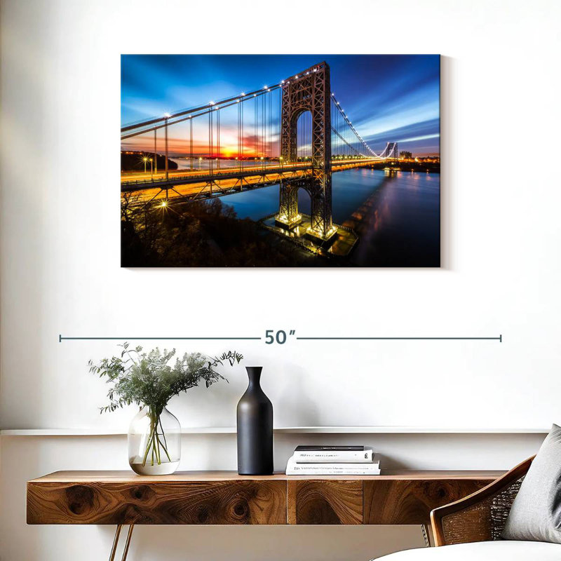 Lilie The George Washington Bridge, 24" H x 36" W
