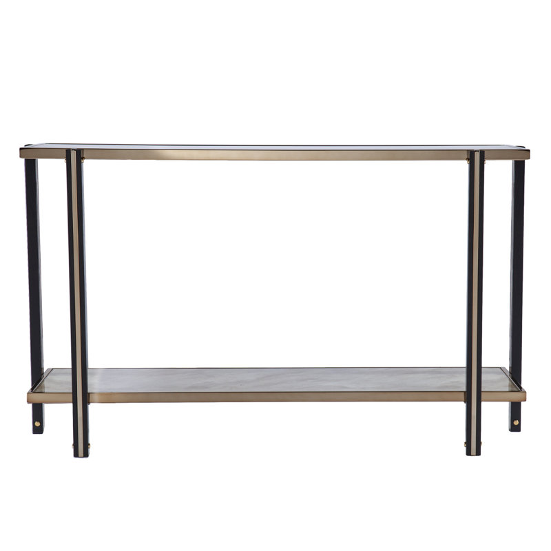 Console Thornsett avec plateau en miroir