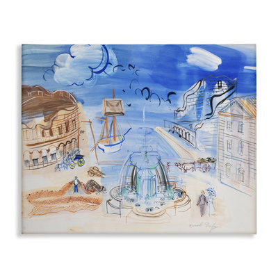 Classical Raoul Dufy Composition Canvas Wall Art by one1000paintings
