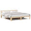 Bed Frame with Headboard Solid Pine Wood-2092905528-2092905532