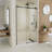 Seneca 44-48 in. W x 76 in. H Frameless Sliding Shower Door in Polished Stainless Steel-94298329