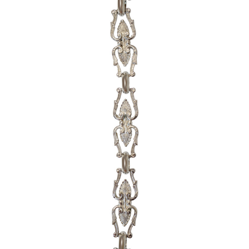 Motif de chaîne décorative non soudée, Nickel poli