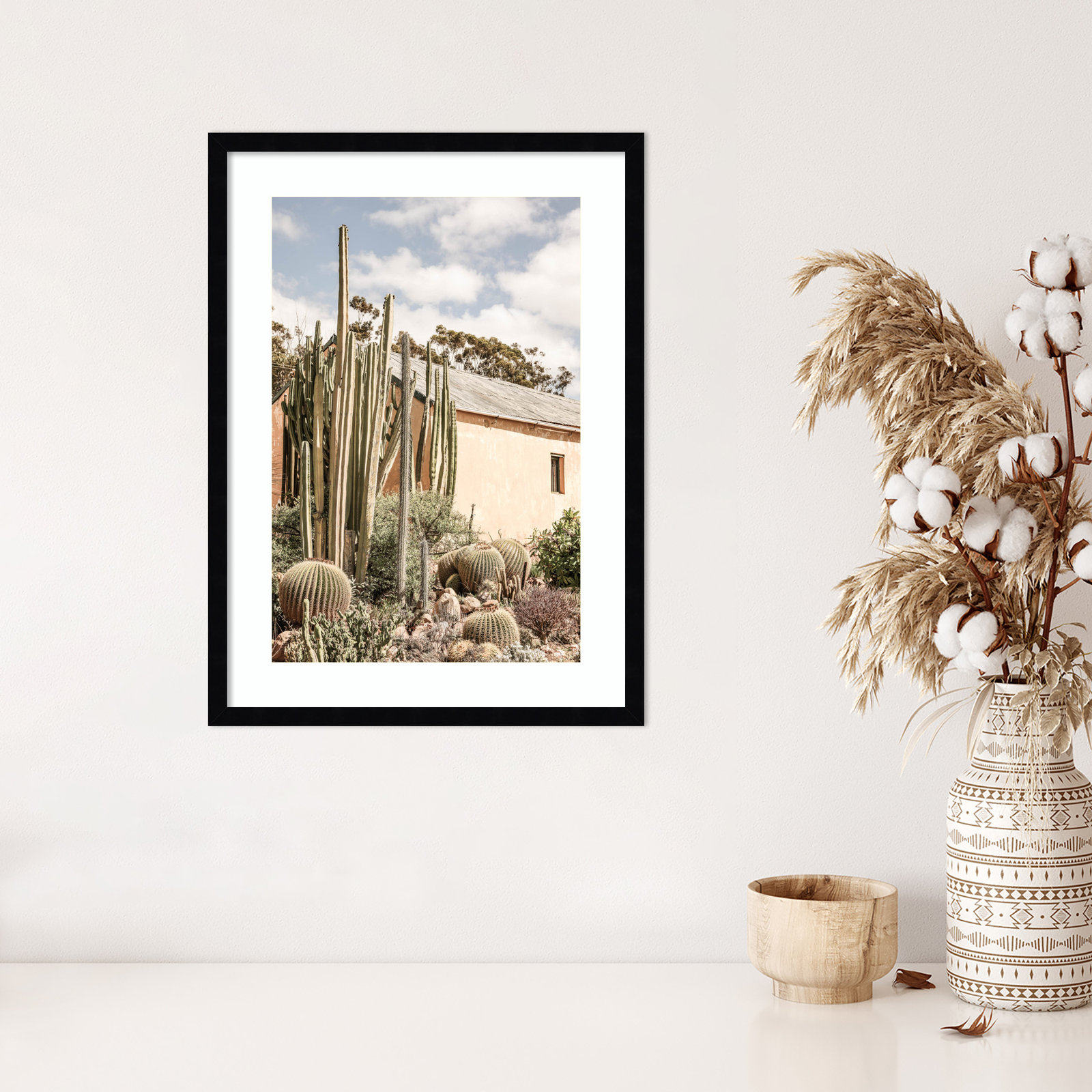 Daisey "Karoo Garden 02" Print, Black, 25" H x 19" W