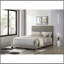 Lit rembourré Efram Taupe à panneaux complets-1418560389