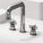 Wythe Widespread 3-Hole Bathroom Faucet, 2-Handle High Arc With Cross Knob Handles In Chrome-62421222