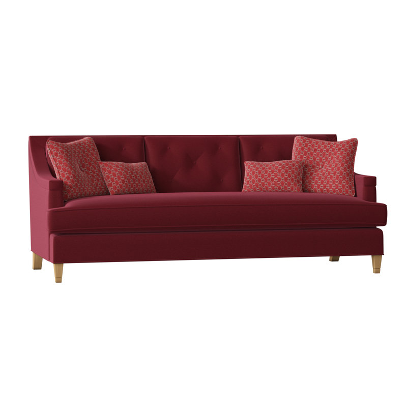 Kennebunkport Sofa, Margaret Lipstick, Bisque, Structure Royal Blue
