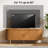 55" Mid-Century TV Stand W/ Power Outlet | Fits 60" Tvs, Sliding Doors & Adjustable Shelves-1243281069-1243281071