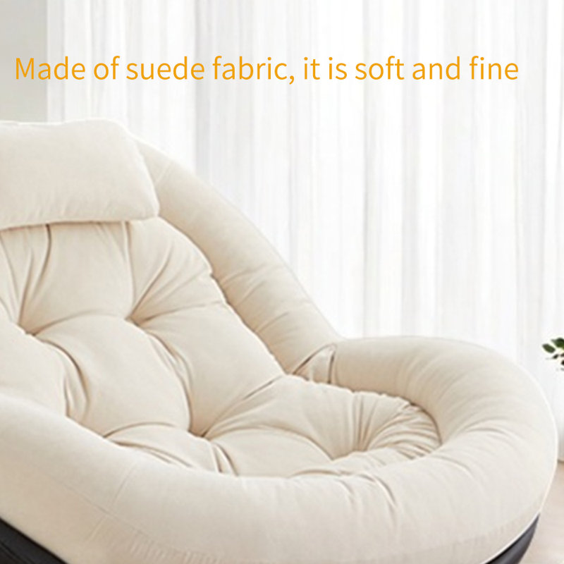 Anneken, Tissu noir / beige suède