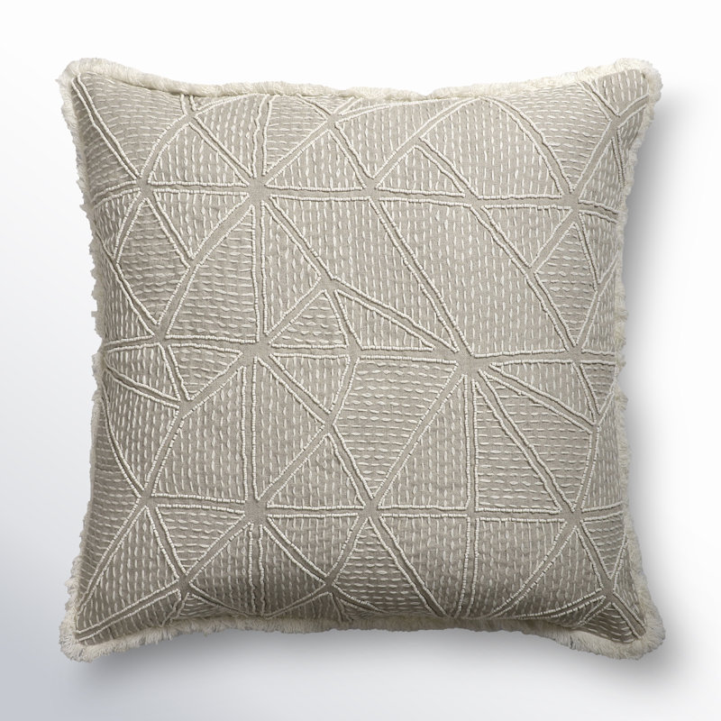 Housse et insert de coussin carré Helma 100% lin, Polyester