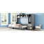 Lit double gris, configuration murale multifonctionnelle, L 107,5 po x l 58 po, H 72 po