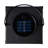 11"H Black Solar Powered Hanging Lantern with LED Light