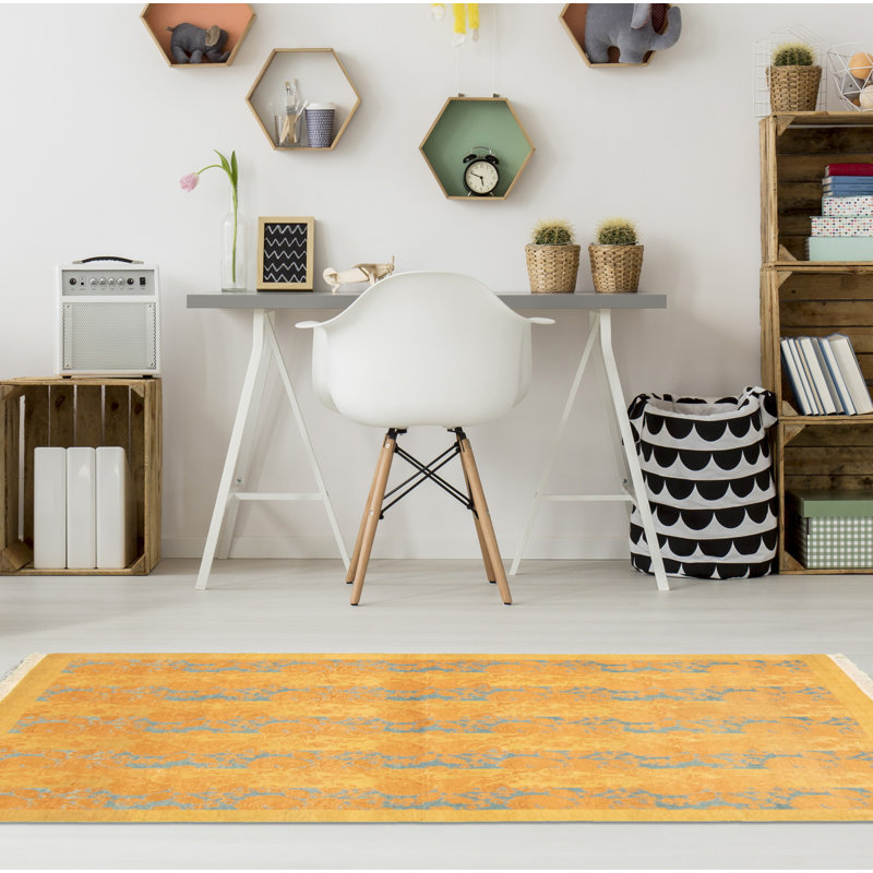 Tapis décoratif en laine noué à la main de conception persane et unique noué à la main new age paki 18/20