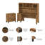 Magomed 3 Piece Computer Desk Office Set-623548478