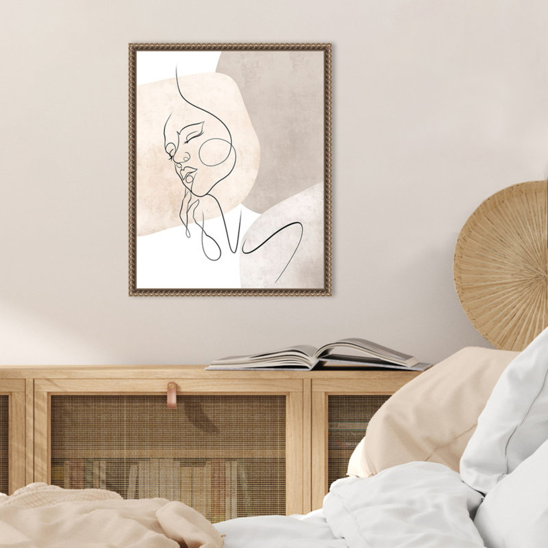 «Dreamer Warm Color» par Obaid, reproduction d'art sur toile encadrée, H 20 po x l 16 po