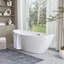 Baignoire autoportante en acrylique 71 po x 33 po-73719601