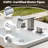 Widespread Bathroom Faucet 3 Hole, 2-Handle Bathroom Sink Faucet withe Drain Assembly-120542230