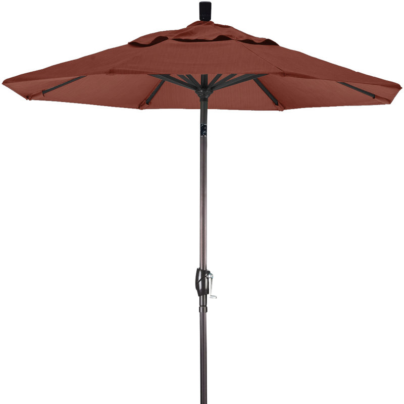 Parasol sunbrella de marché 7,5' Wallach, Toile Toile Sunbrella® au henné