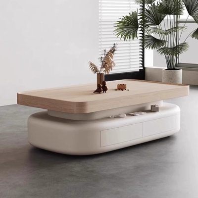 Table basse simple de style crème moderne