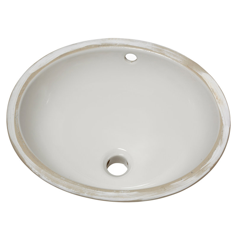 American Standard Ovalyn 16.25'' Vitreous China Oval Bathroom Sink with Overflow, White