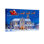 «Christmas Santa Flying Over Church At Night», ensemble de 3 reproductions d'art sur toile