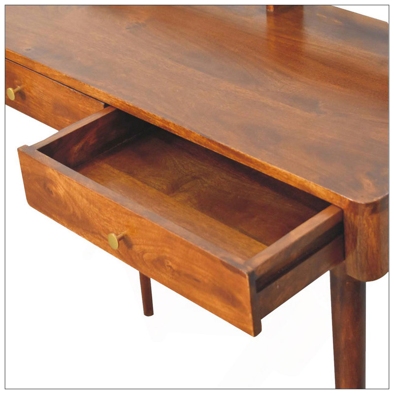 Elevated Chestnut Console Table