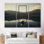 Golden Sphere Of Zen Serenity - Abstract Landscape Wall Art Set-520816023-520816022
