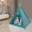 Tente d'intérieur pour enfants pliable avec tapis, guirlande de lumières-108685104