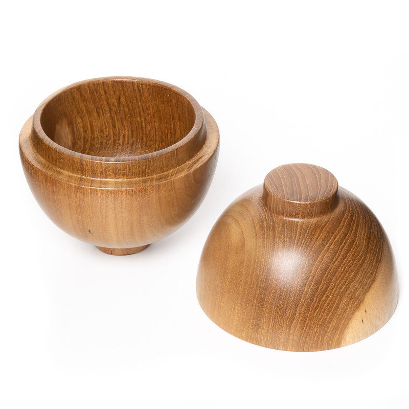 Ensemble de 4 bols en bois de teck Efrata