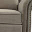 Fauteuil à bascule pivotant à 360 ° avec fauteuil berçant manuel inclinable manuel et inclinable avec dossier réglable pour le salon, brun clair-641846196