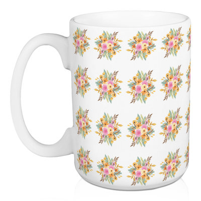 Tasse à café à feuilles jaunes Hopp