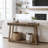 Lukasik 43.3" Traditional Console Table With Curved Edge Top-1670600185