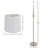 3-Piece Home Lighting Set - Coordinating Bundle with 2 Table Lamps and 1 Floor Lamp for Home and Office Decor