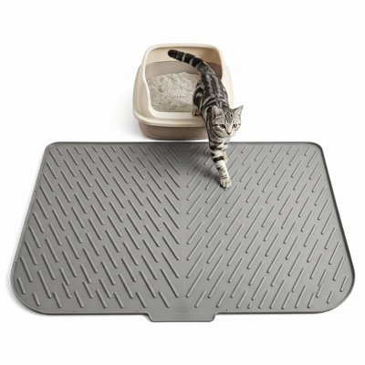 Large Silicone Cat Litter Catching Floor Mat